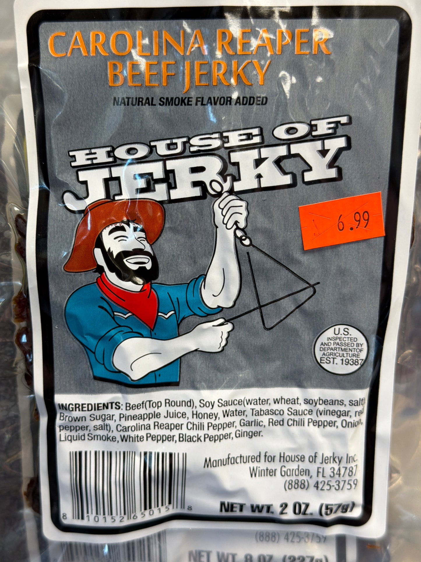 House of Jerky Beef 2oz