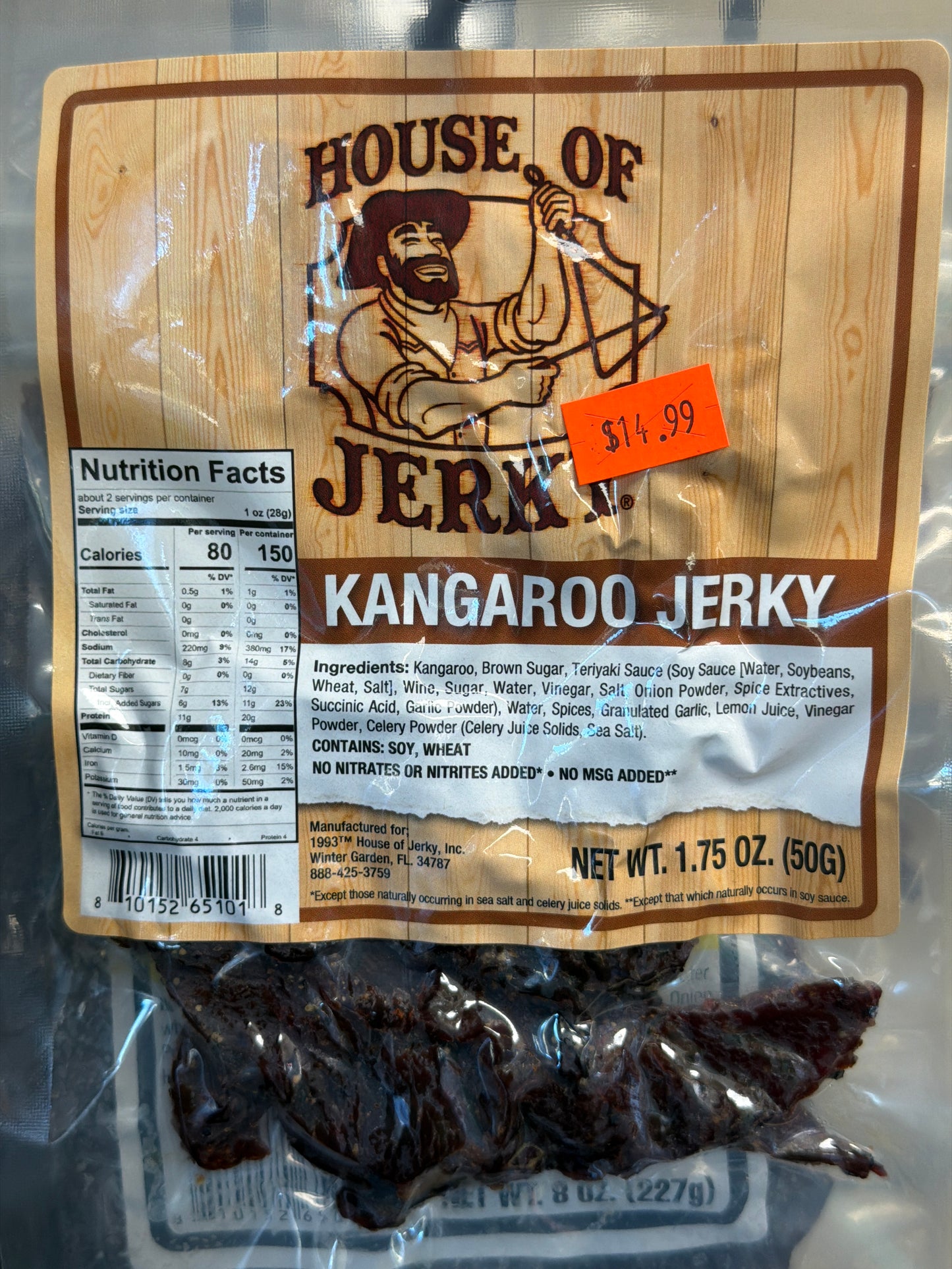 House of Jerky Kangaroo 1.75oz