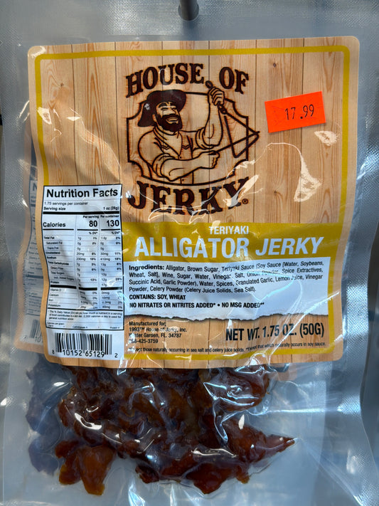 Teriyaki Alligator Jerky 1.75oz