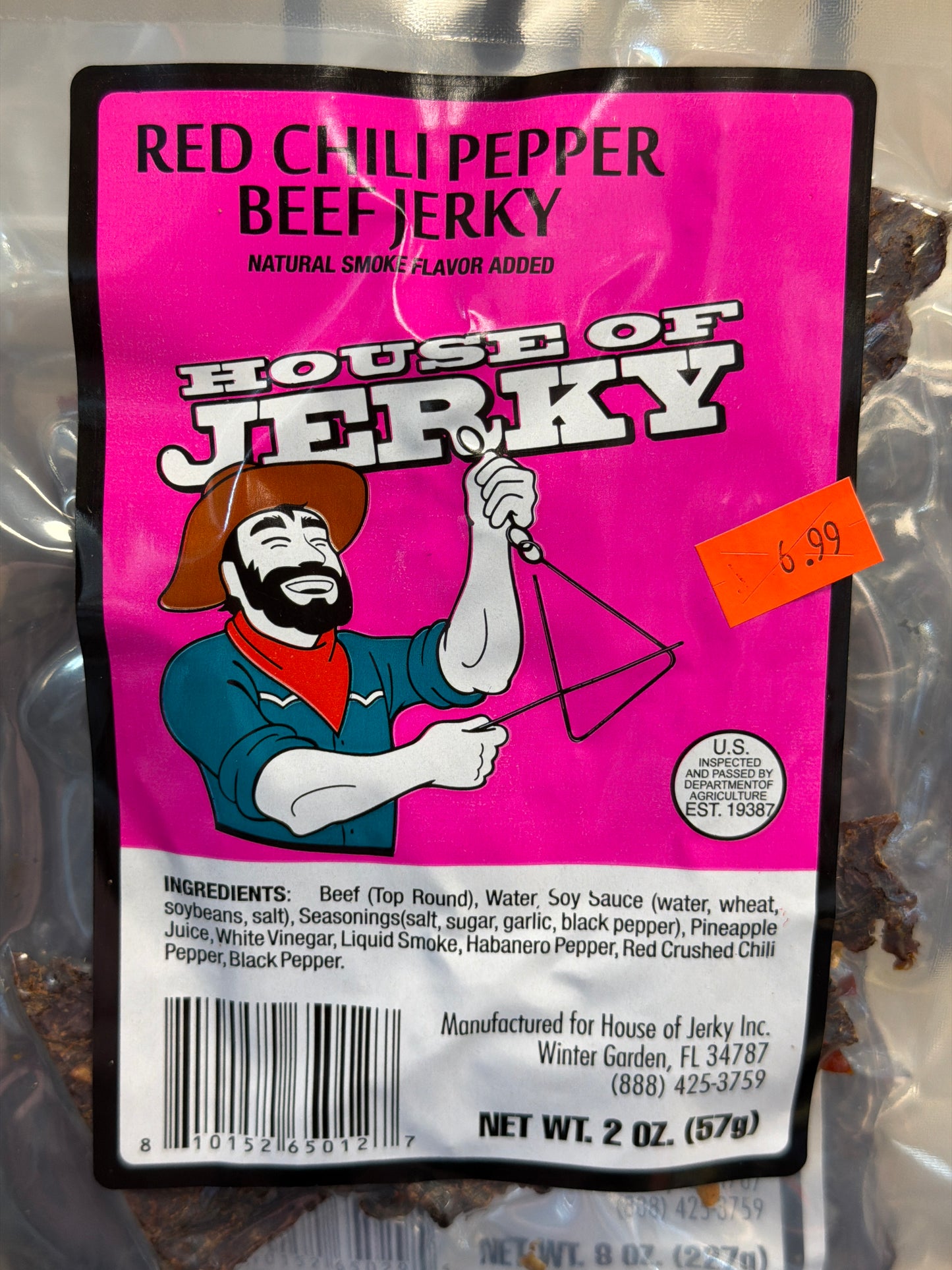 House of Jerky Beef 2oz