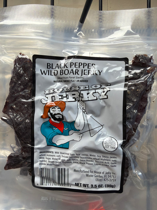 House of Jerky Wild Boar black pepper 3.5oz