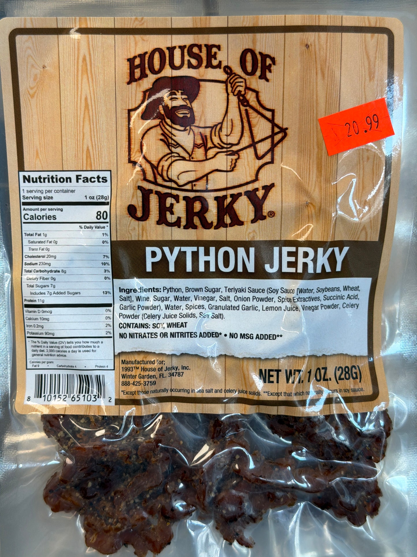 House of Jerky Python 1oz